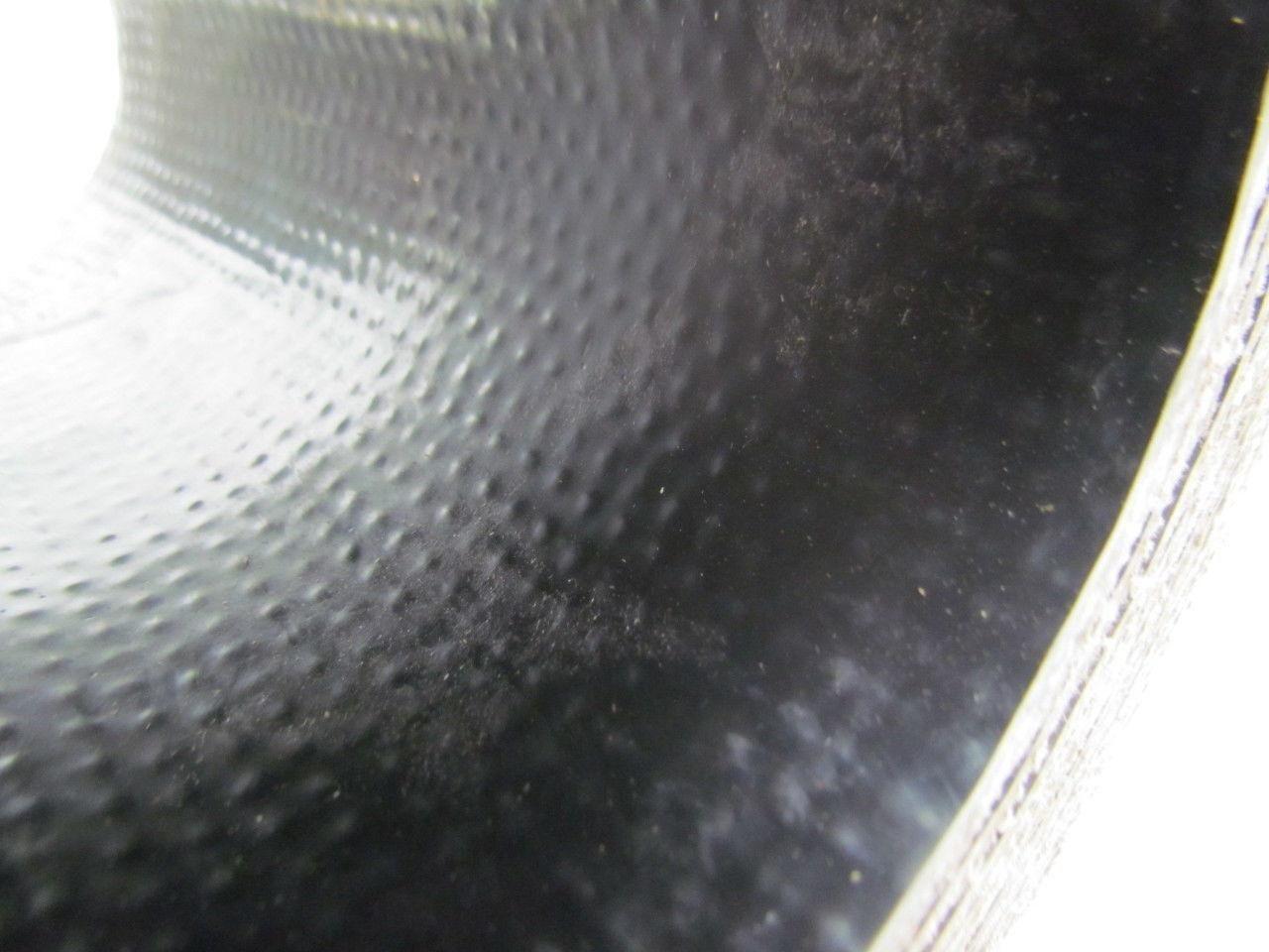 1 Ply Black Interwoven Polyester Brushed Conveyor Belt 30Ft X 8" 0.205" Thick