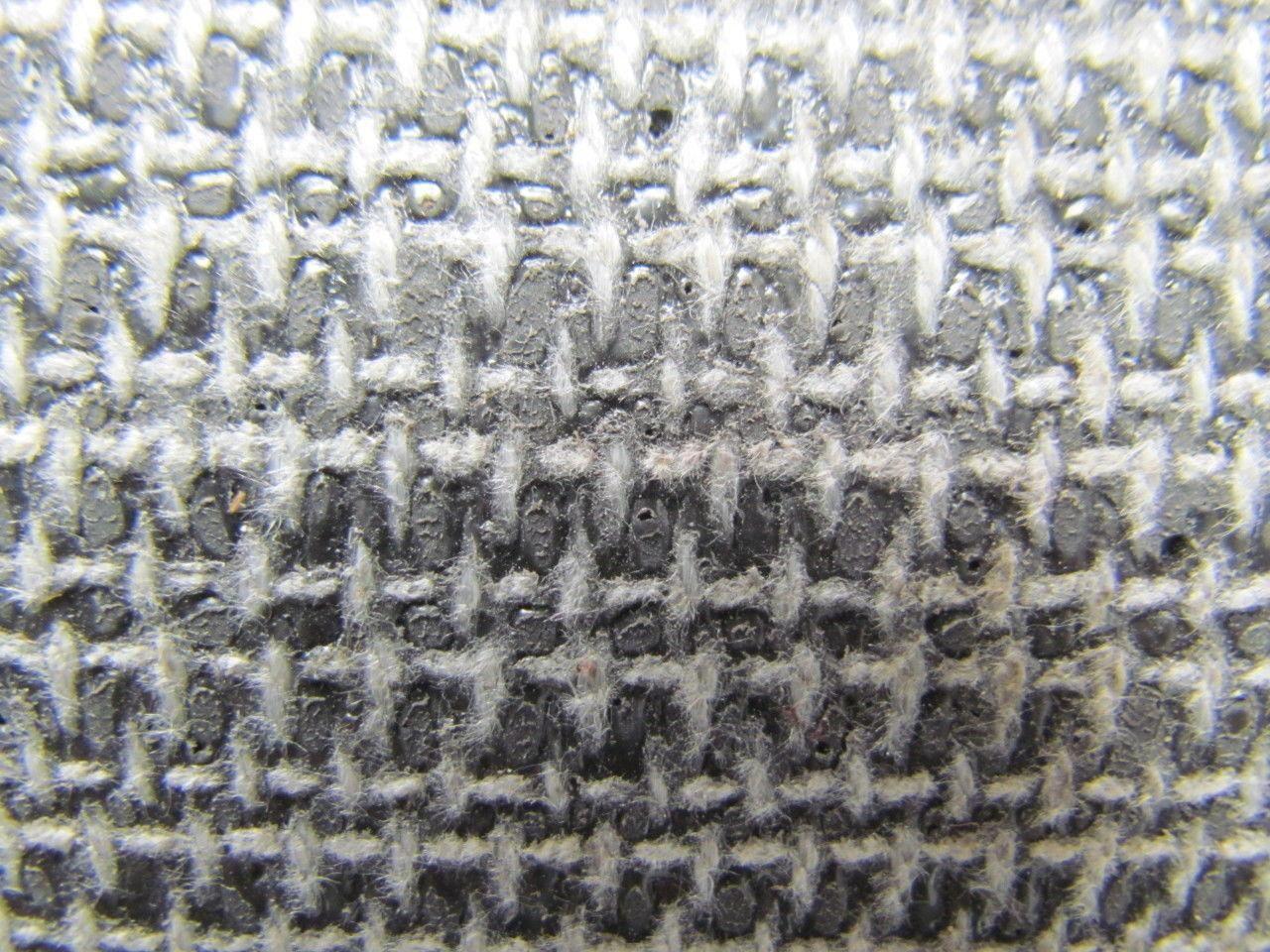 1 Ply Black Interwoven Polyester Brushed Conveyor Belt 20Ft X 7" 0.205" Thick