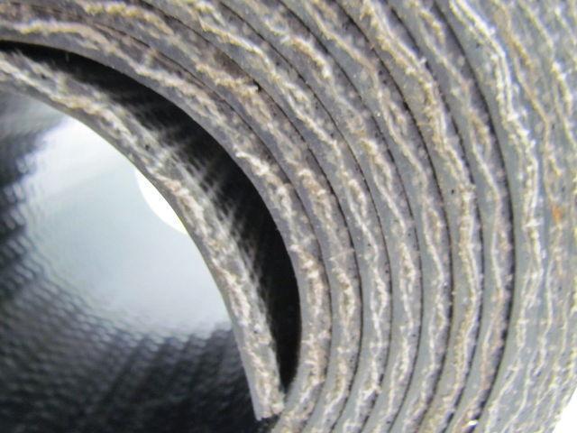 1 Ply Black Interwoven Polyester Brushed Conveyor Belt 20Ft X 7" 0.205" Thick