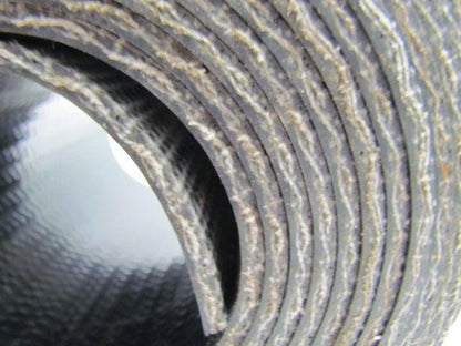 1 Ply Black Interwoven Polyester Brushed Conveyor Belt 20Ft X 7" 0.205" Thick