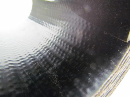 1 Ply Black Interwoven Polyester Brushed Conveyor Belt 20Ft X 7" 0.205" Thick