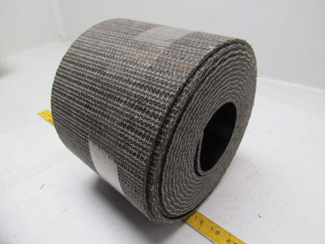 1 Ply Black Interwoven Polyester Brushed Conveyor Belt 22Ft X 7" 0.205" Thick