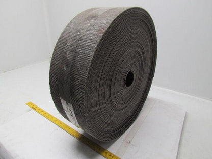 1 Ply Black Interwoven Polyester Brushed Conveyor Belt 122Ft X 5-1/2"
