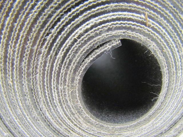 2 Ply Black PVC Top Nylon Backed Conveyor Belt 35Ft X 10-3/4" 0.130" Thick