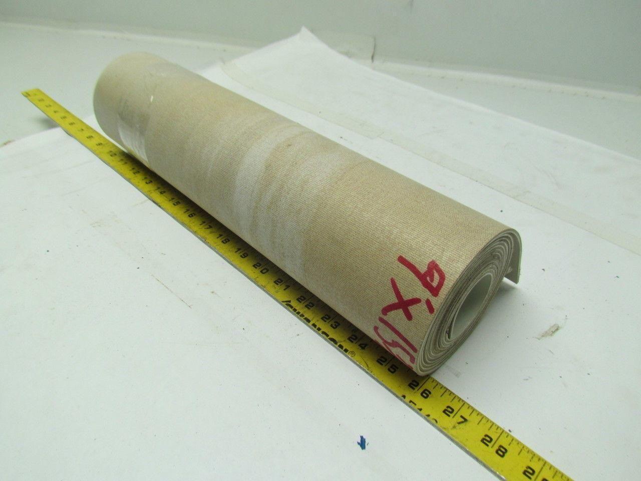 2 Ply White Smooth Top Nylon Backed Conveyor Belt 9Ft X 15-7/8" 0.090" Thick