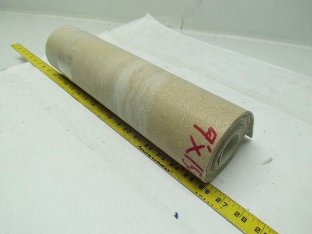 2 Ply White Smooth Top Nylon Backed Conveyor Belt 9Ft X 15-7/8" 0.090" Thick
