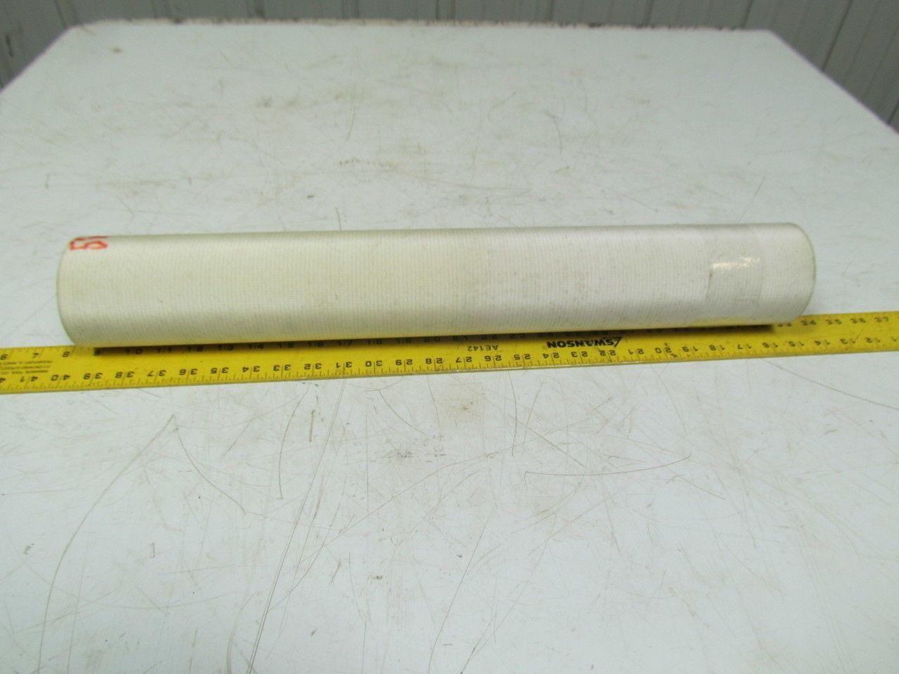 2 Ply White Smooth Top Nylon Backed Conveyor Belt 5Ft X 24-1/8" 0.090" Thick