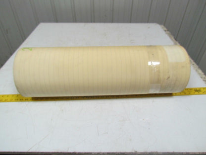 2 Ply Smooth Top Clear/White Urethane Rubber Conveyor Belt 29Ft X 29-1/8"