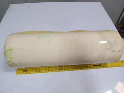 2 ply smooth top clear/white urethane rubber conveyor belt 35f x 29-1/4"