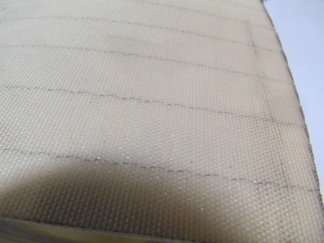 2 ply smooth top clear/white urethane rubber conveyor belt 35f x 29-1/4"