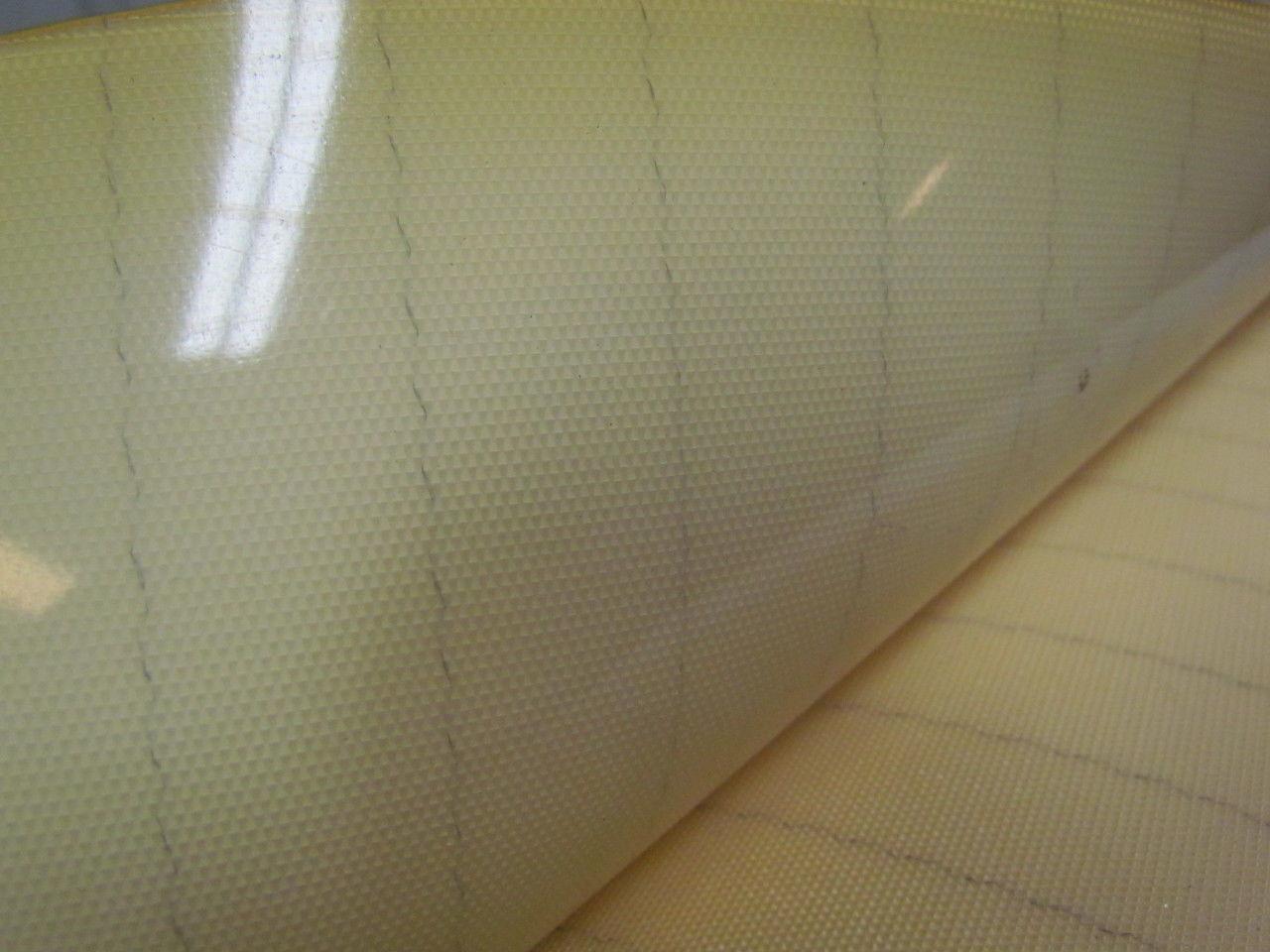 2 ply smooth top clear/white urethane rubber conveyor belt 35f x 29-1/4"