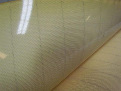 2 ply smooth top clear/white urethane rubber conveyor belt 35f x 29-1/4"