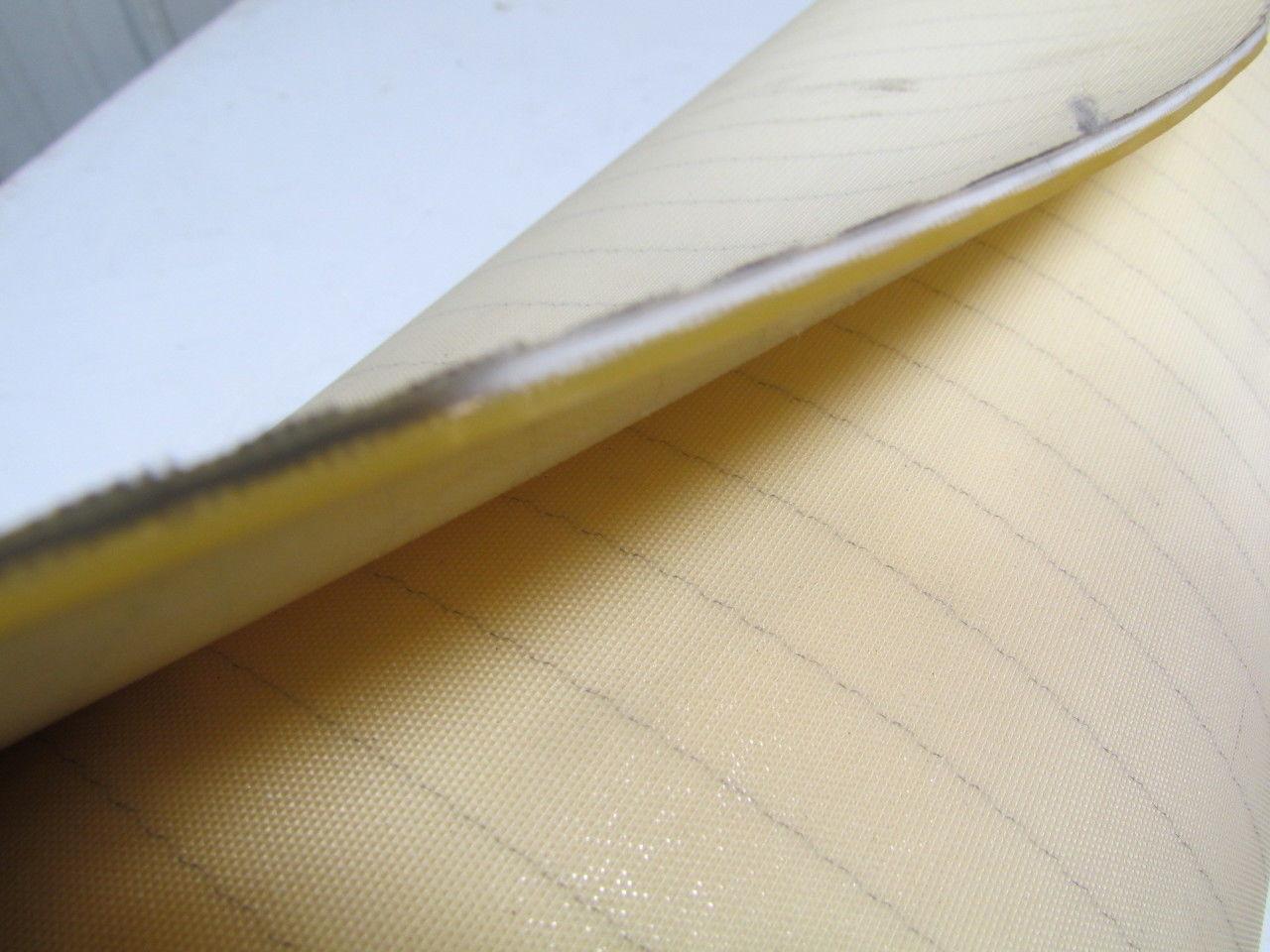 2 ply smooth top clear/white urethane rubber conveyor belt 35f x 29-1/4"