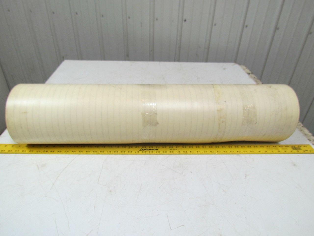 2 Ply Smooth Top Clear/White Urethane Rubber Conveyor Belt 19Ft X 38-1/2"