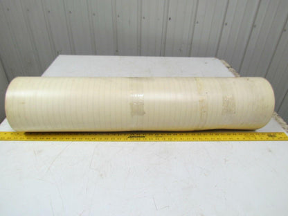 2 Ply Smooth Top Clear/White Urethane Rubber Conveyor Belt 19Ft X 38-1/2"