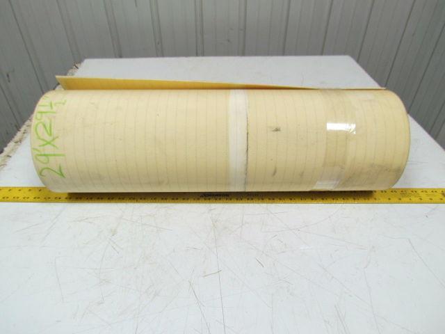 2 Ply Smooth Top Clear/White Urethane Rubber Conveyor Belt 29Ft X 29-1/2"