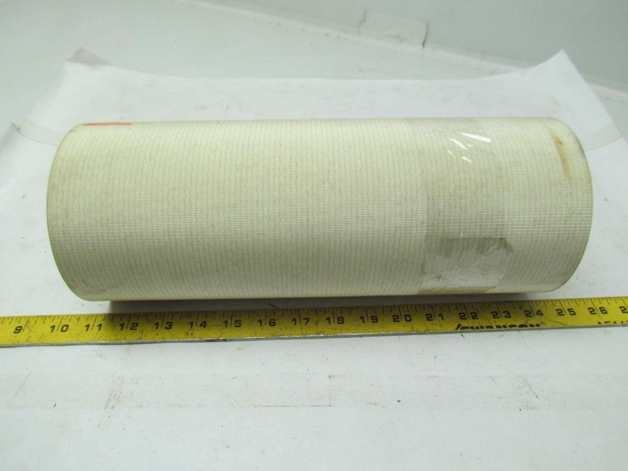 2 Ply White Rubber Smooth Top Nylon Backed Conveyor Belt 14Ft X 13" 0.095" Thick