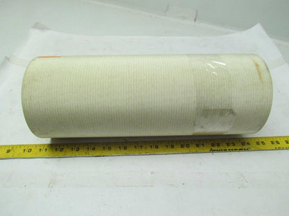 2 Ply White Rubber Smooth Top Nylon Backed Conveyor Belt 14Ft X 13" 0.095" Thick