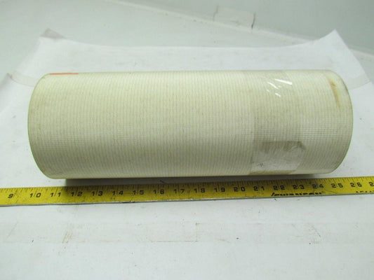 2 Ply White Rubber Smooth Top Nylon Backed Conveyor Belt 14Ft X 13" 0.095" Thick