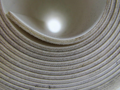 2 Ply White Rubber Smooth Top Nylon Backed Conveyor Belt 14Ft X 13" 0.095" Thick