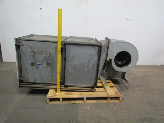 GreenHeck 09-BISW-21-9R-I 1 Hp 3Ph Centrifugal Blower Fan w/Sidelock Filter