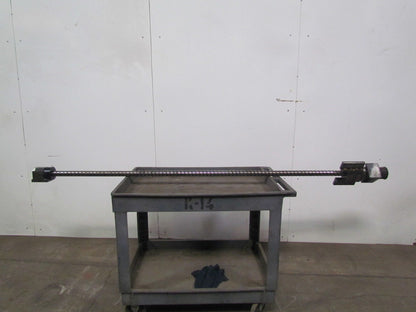 AMADA 50 Ton Turret Press Ball Screw & Nut W/Pulley and End Bearings 76" Travel