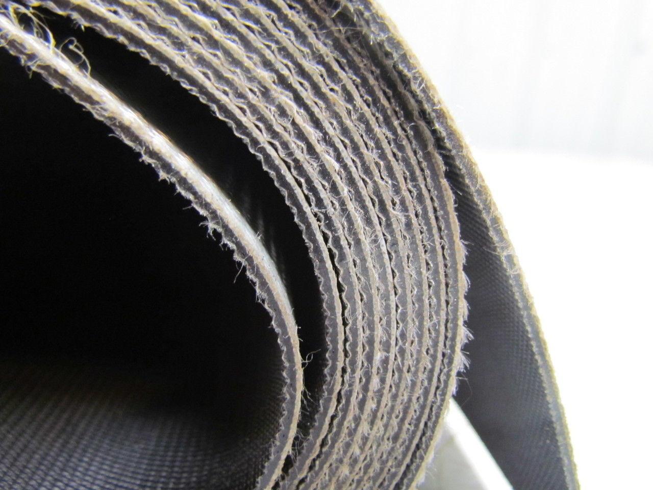 1 Ply Black Slip Top Nylon Backed Conveyor Belt 9Ft X 30" 0.075" Thick