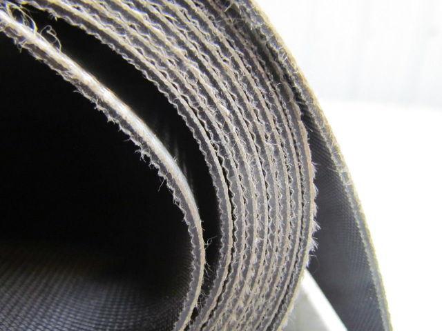 1 Ply Black Slip Top Nylon Backed Conveyor Belt 9Ft X 30" 0.075" Thick