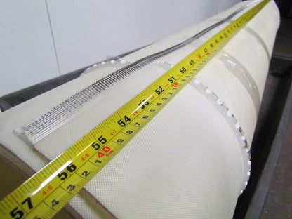 2 Ply Clear Urethane Smooth Top Conveyor Belt 7Ft X 56" 0.110" Thick