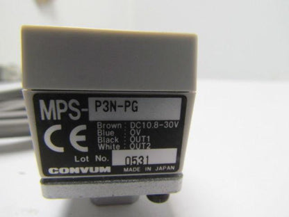 Convum MPS-P3N-PG Pressure sensor panel mount 0 to 145PSI range 1/8" NPSF