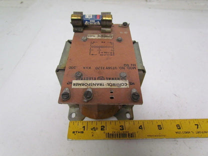 General Electric 9T56Y3170 control transformer .200 KVA 220/208 V Pri 24V Sec