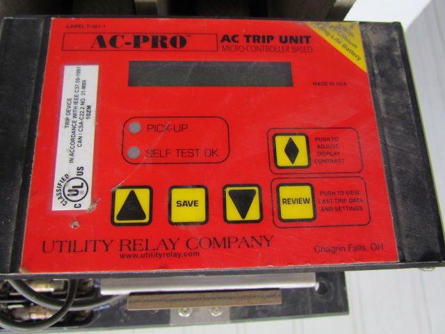 GE 600 Volt air circuit breaker w/ AC Pro Microprocessor trip