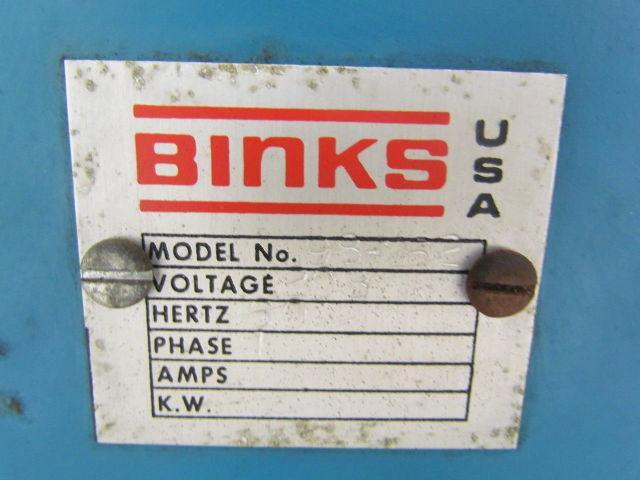 Binks 98-262 Heated materials spray Finishing system