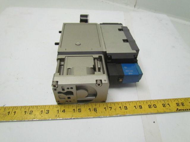 SMC Syndevco VSS8-8-FG-S-3EZ-V1- X6 Valve iso 8 Sol 4/5 Port w/ manifold & gauge