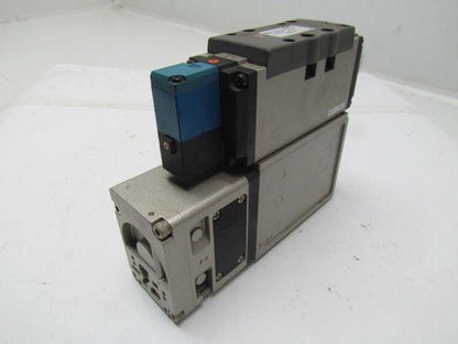 SMC Syndevco VSR8-8-FG-S-3EZ-V1- X1 Valve blue coil 4/5 port new Sol