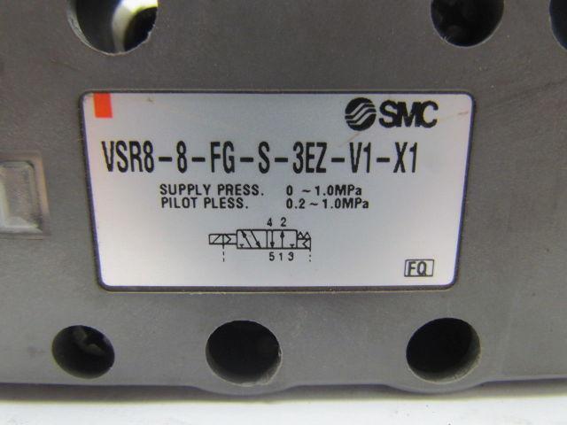 SMC Syndevco VSR8-8-FG-S-3EZ-V1- X1 Valve blue coil 4/5 port new Sol