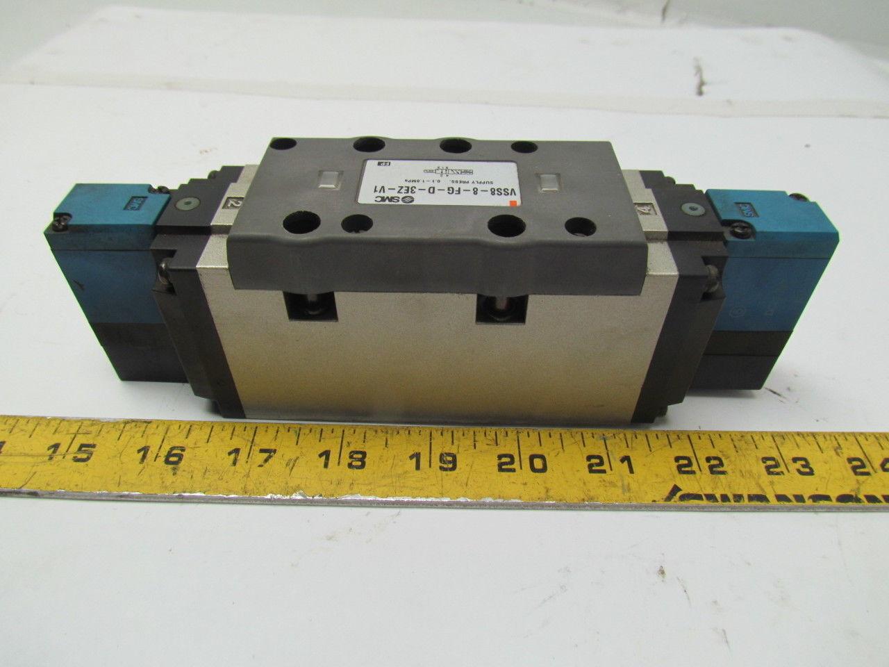 SMC Syndevco VSS8-8-FG-D-3EZ-V1 4/5 Port Solenoid Valve New