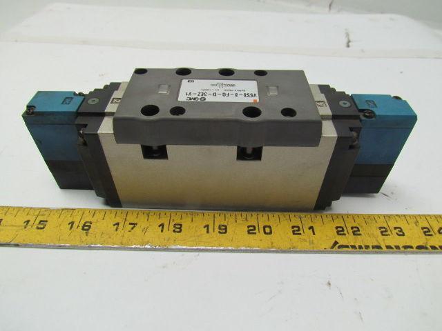 SMC Syndevco VSS8-8-FG-D-3EZ-V1 4/5 Port Solenoid Valve New