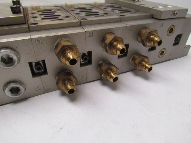 SMC Syndevco US3467 5 station manifold