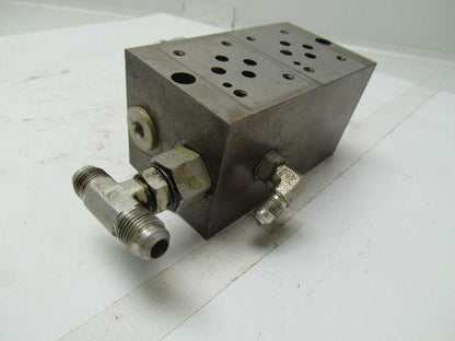 Vickers DGMS-3-2E-10-S 2 station hydraulic subplate port size SAE 3/4-16 UNF-2B