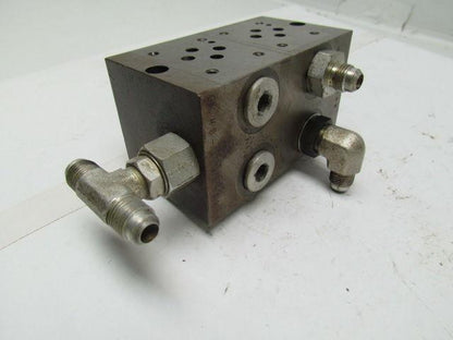 Vickers DGMS-3-2E-10-S 2 station hydraulic subplate port size SAE 3/4-16 UNF-2B