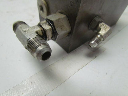 Vickers DGMS-3-2E-10-S 2 station hydraulic subplate port size SAE 3/4-16 UNF-2B