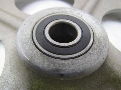 New Aluminum idler wheel 1-1/8"wx11-3/4"OD w/u-shaped band & 5/8" Roller Brgs.