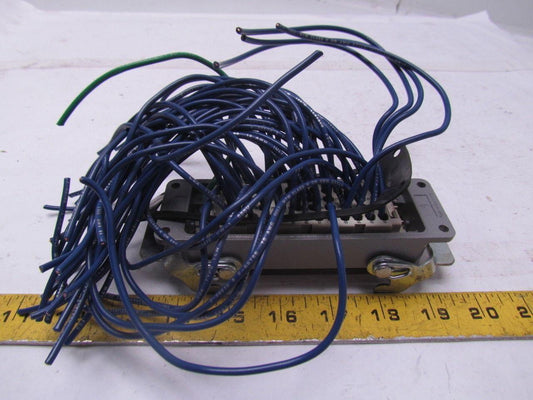 Harting 09628240391 Bulkhead Mounted Housing w/HAN EE 46 Pos Male Crimp Term.