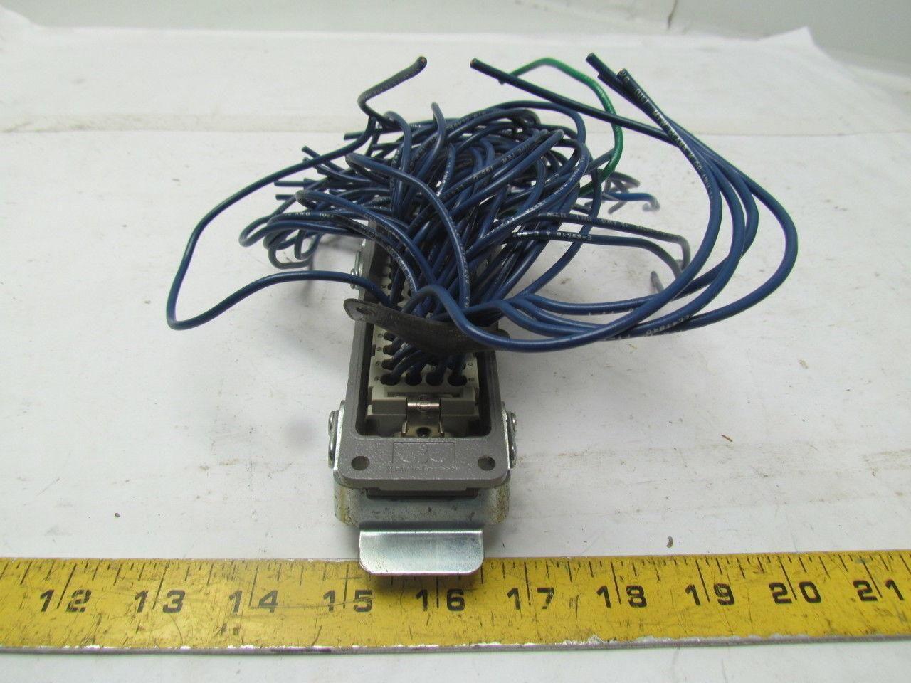 Harting 09628240391 Bulkhead Mounted Housing w/HAN EE 46 Pos Male Crimp Term.