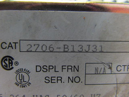 Allen-Bradley 2706-B13J31 Ser G Rev B Dataliner DL40 Plus Message Display