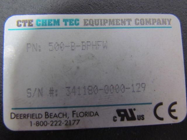 CTE Chem Tec 500-B-BPHFW Bypass adjustable flow monitor 37.85 GPM Max 1/2"FNPT