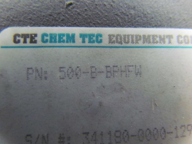 CTE Chem Tec 500-B-BPHFW Bypass adjustable flow monitor 37.85 GPM Max 1/2"FNPT
