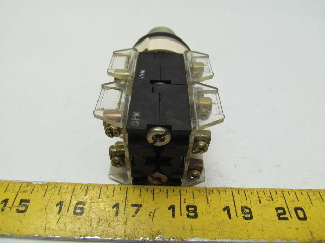 Allen Bradley 800T-H36 Ser.T Rotary Switch 30.5mm 2 POS Lock cylinder no Key