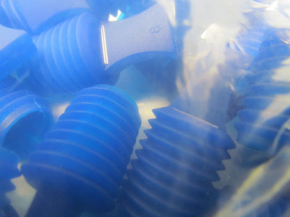 434031BA blue silicone rubber flangeless tapered plug painting powdercoat